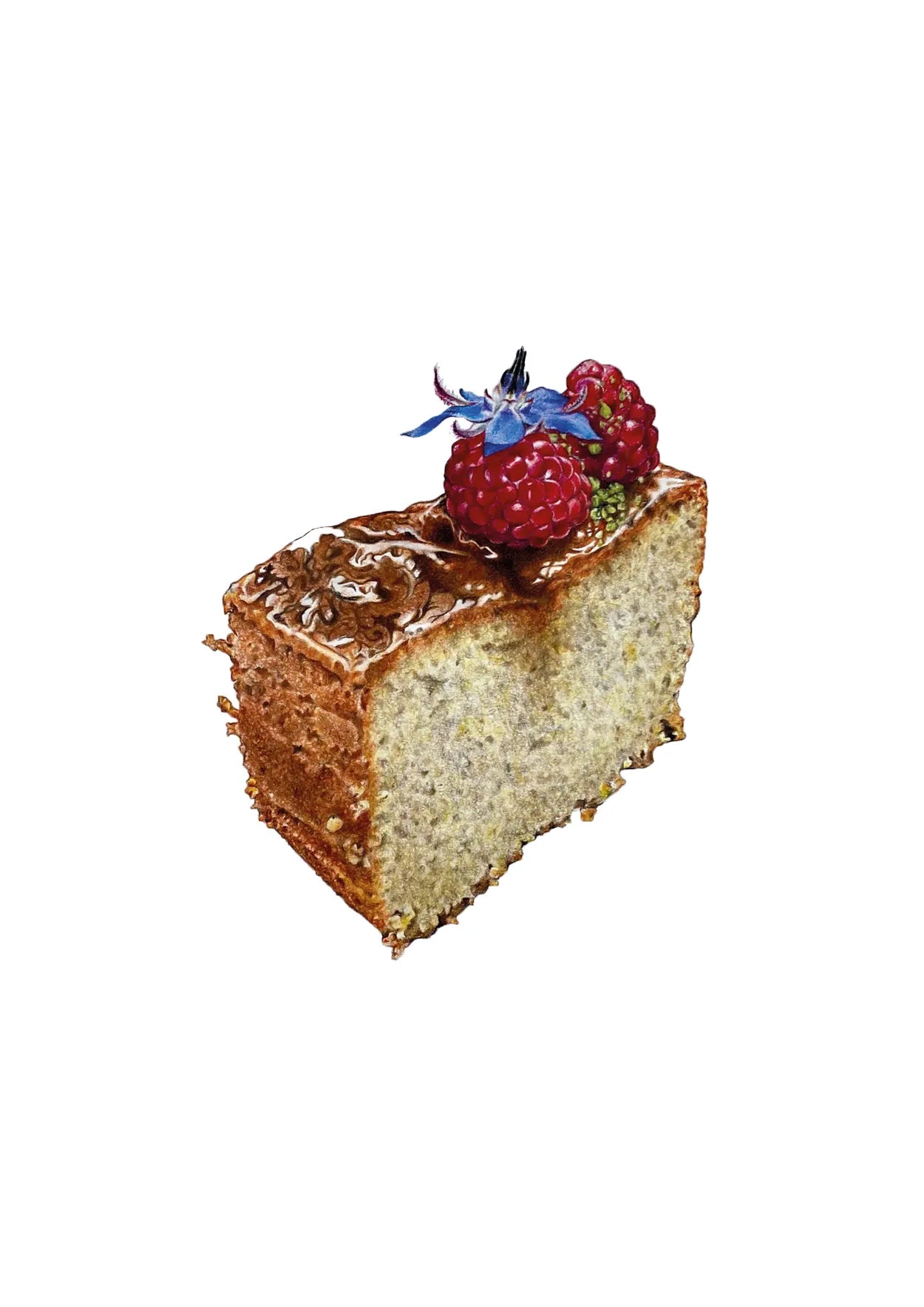 Pistachio Raspberry Cake by Theresa Reilly-Cooper