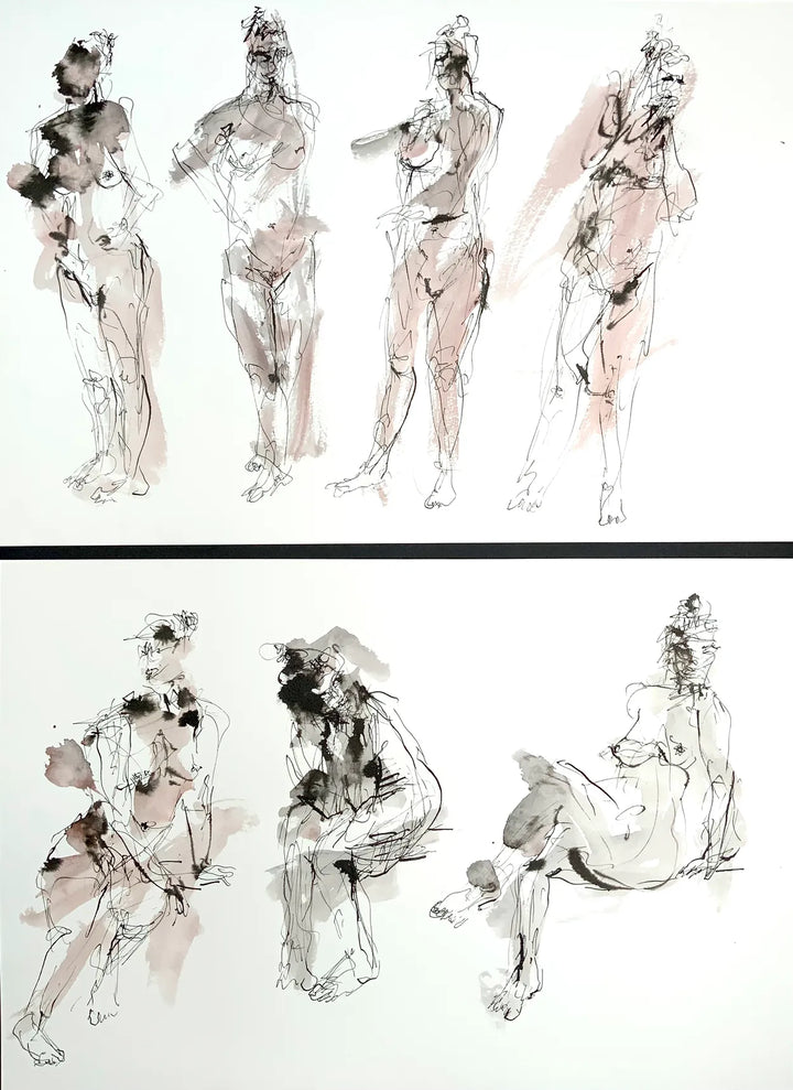 “Restless” (2 Drawings) by Stephen Todd