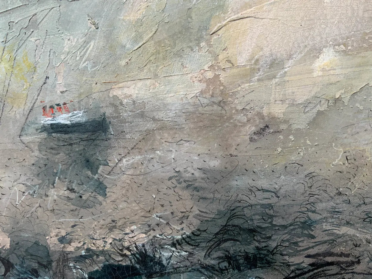 Sea Monsters On the Estuary (after JMW Turner) by Stephen Todd