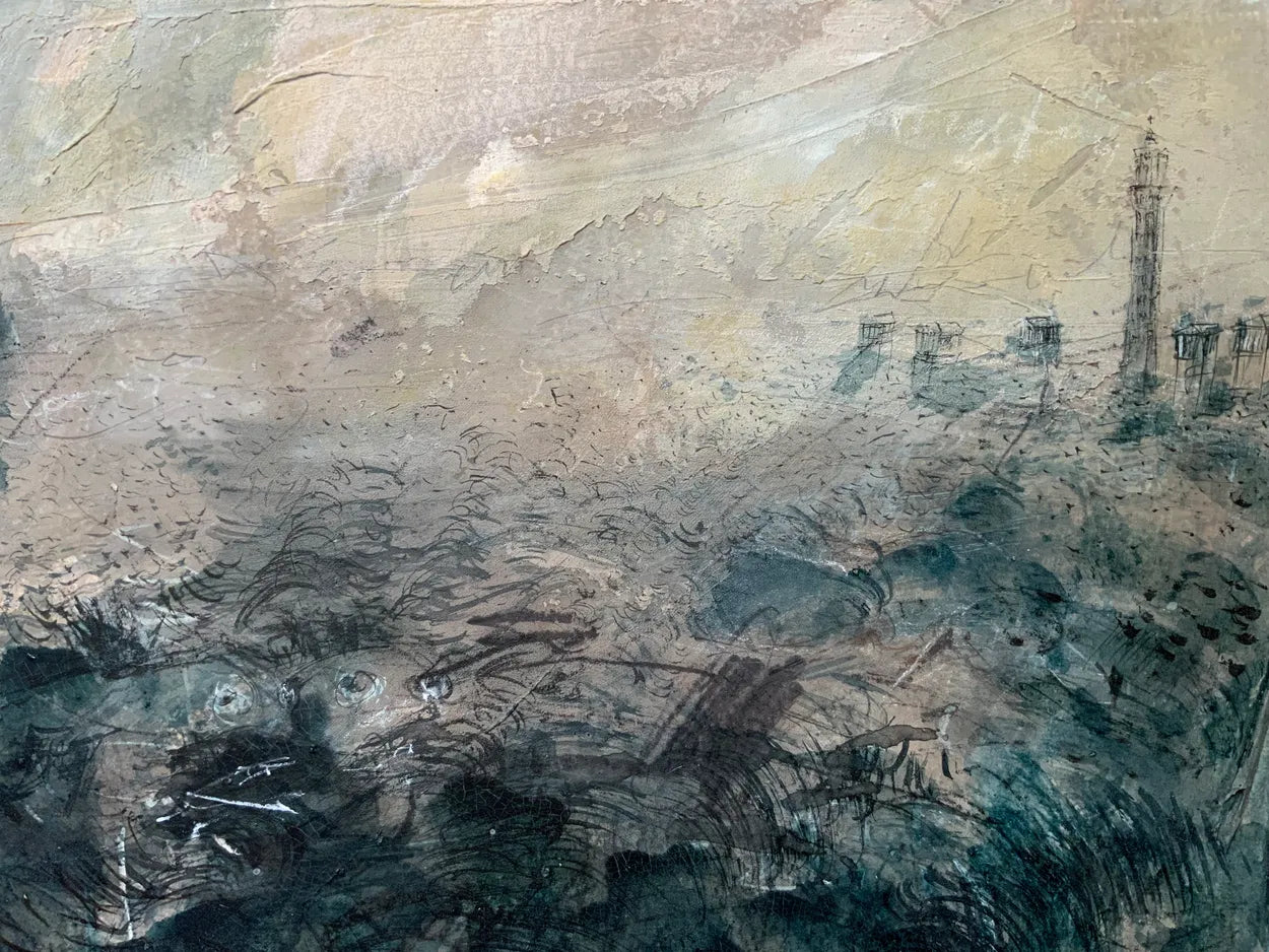 Sea Monsters On the Estuary (after JMW Turner) by Stephen Todd