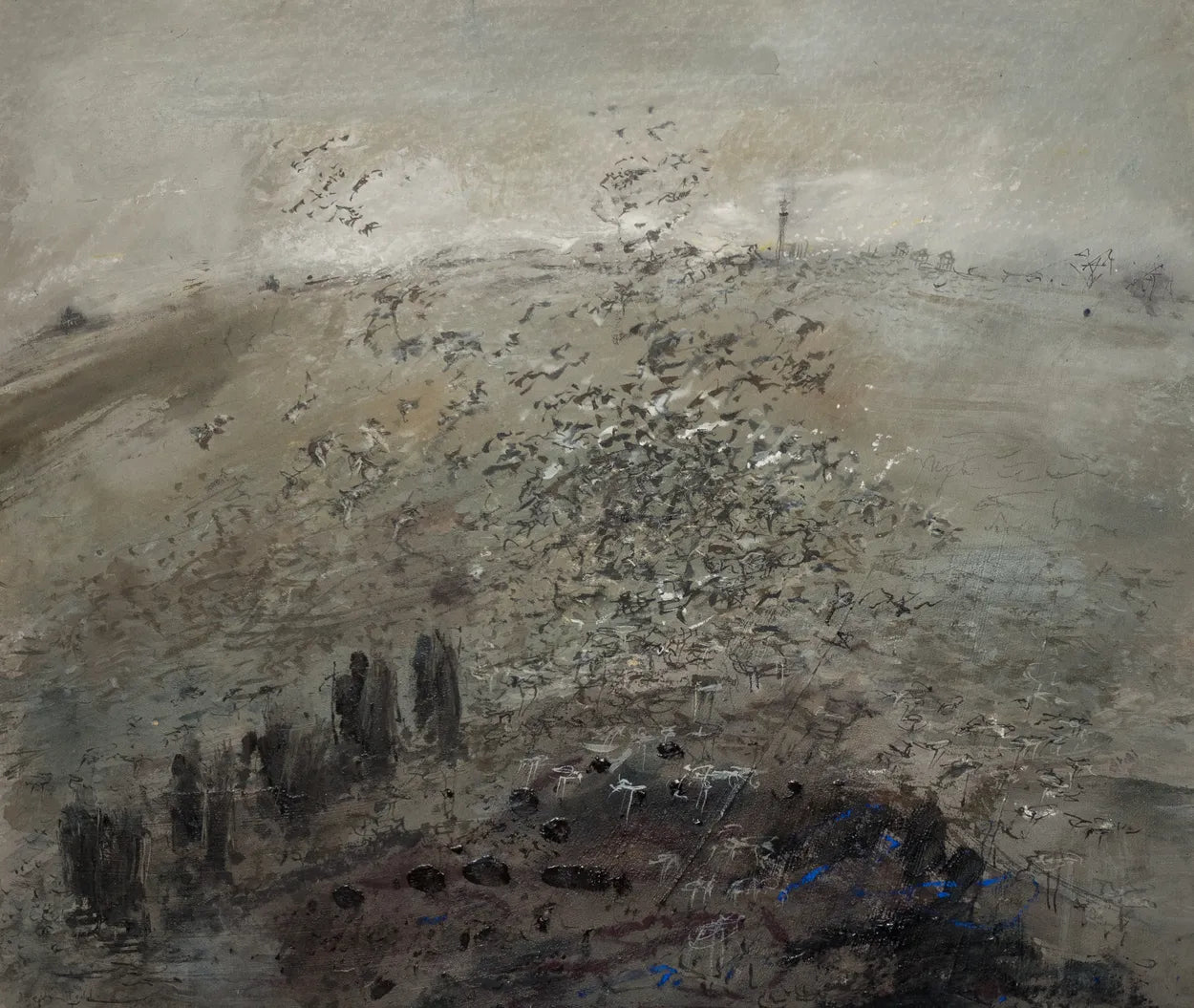 Social Distancing (Waders - Humber Estuary) by Stephen Todd