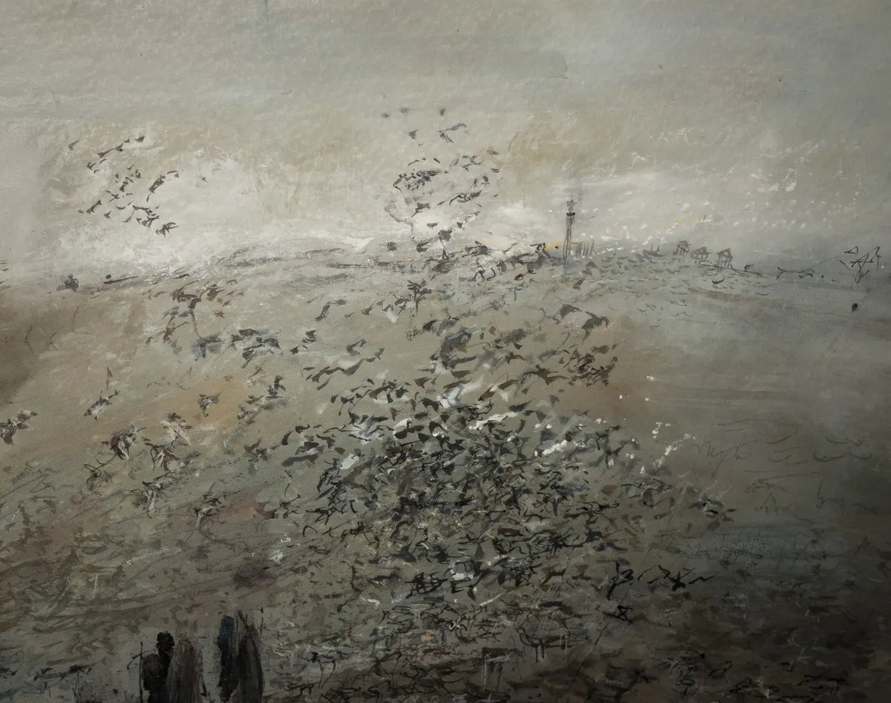 Social Distancing (Waders - Humber Estuary) by Stephen Todd