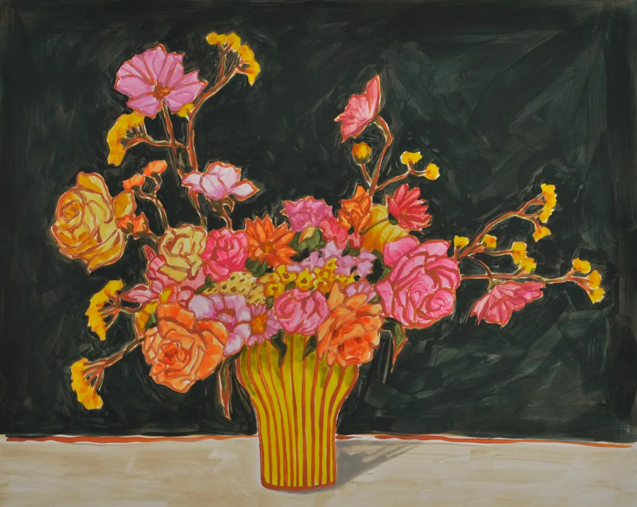 Stripy Vase by Julia Blackshaw