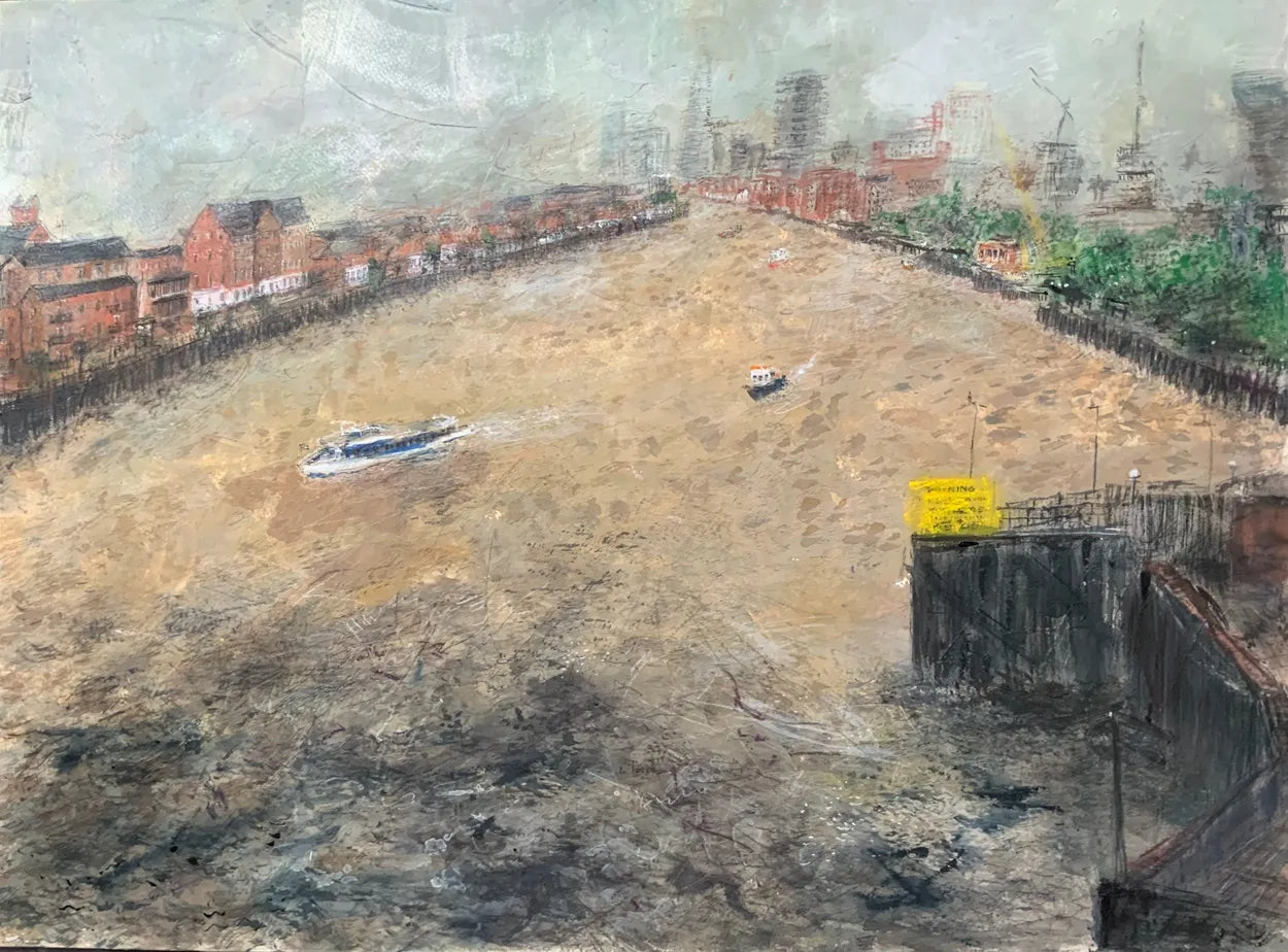 Uncertainty Principle - Limehouse View (River Thames) by Stephen Todd
