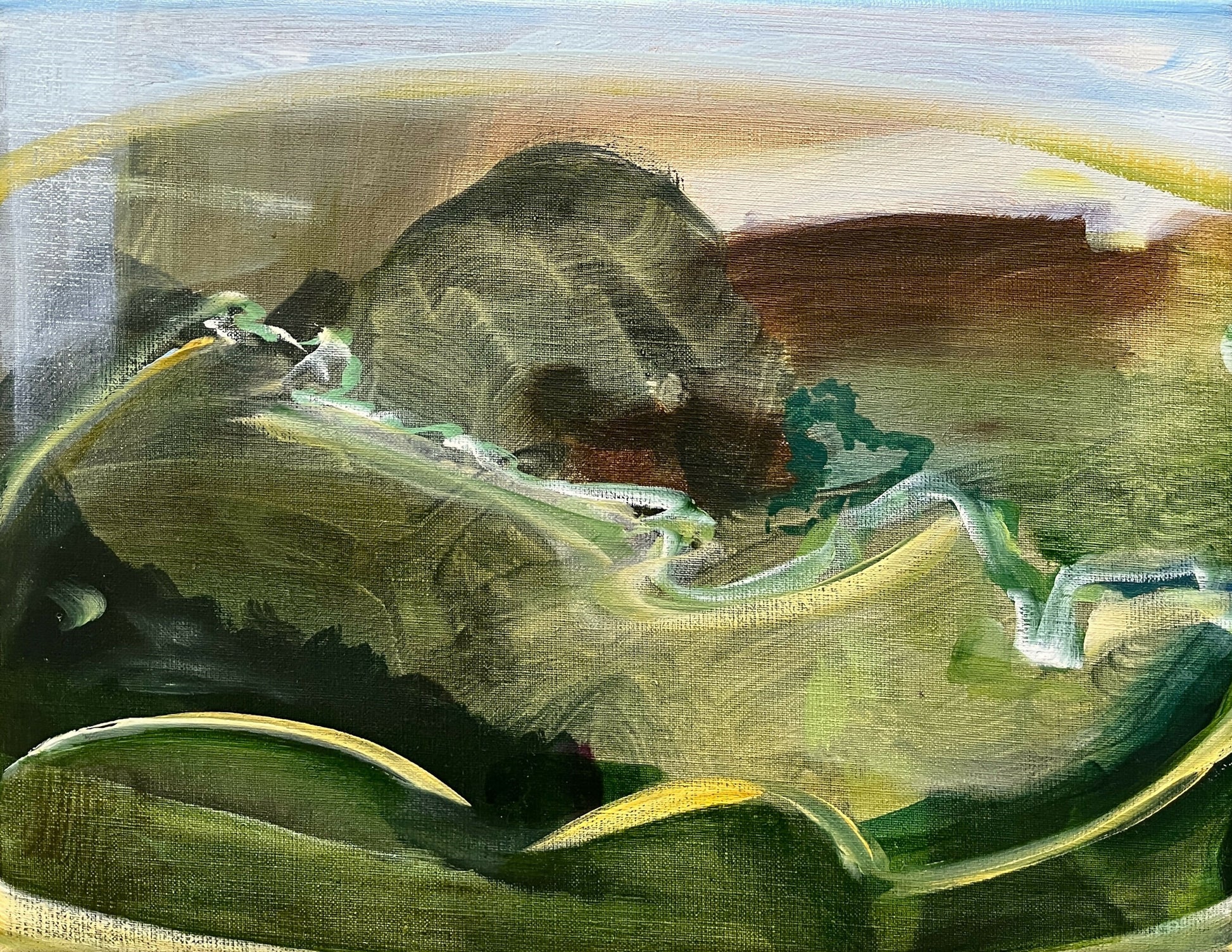 Quiet Flow, Ceaseless Time by Jan Valik, original artwork