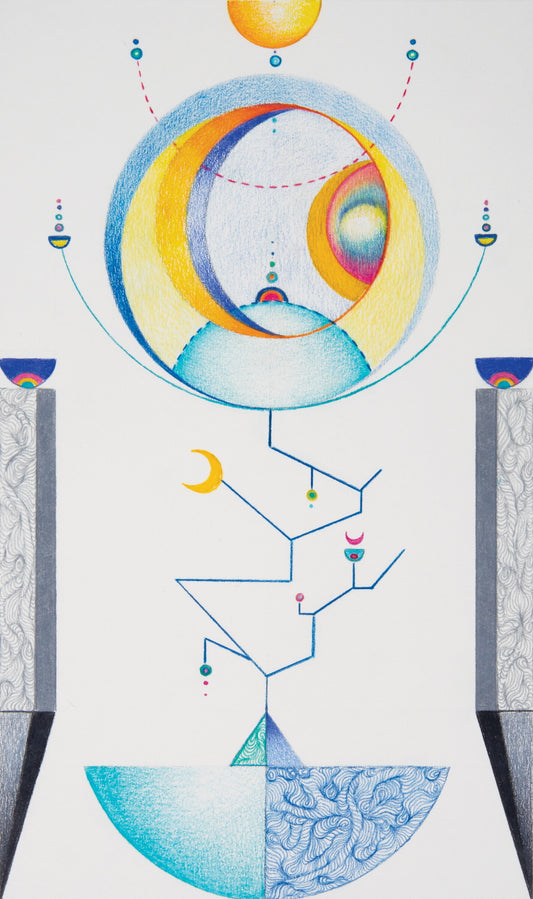 XVIII, The Moon by Tia Taylor Berry, limited edition artwork, framed