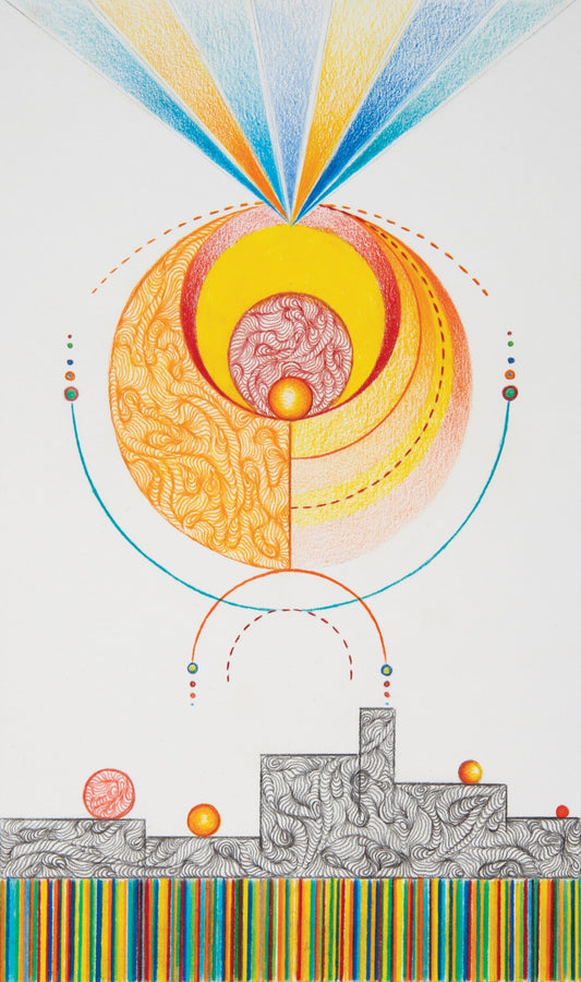 XIX, The Sun by Tia Taylor Berry, limited edition artwork, framed