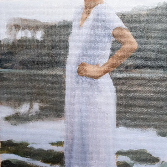 Whie Dress by Sam Wood