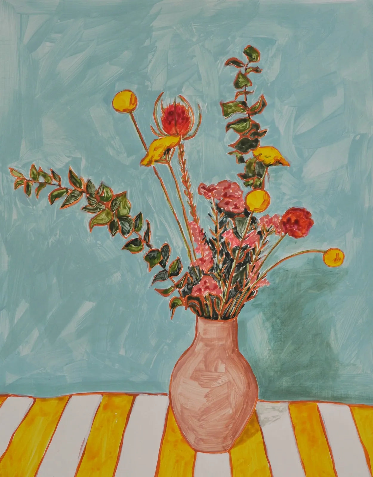 Yellow Stripes by Julia Blackshaw